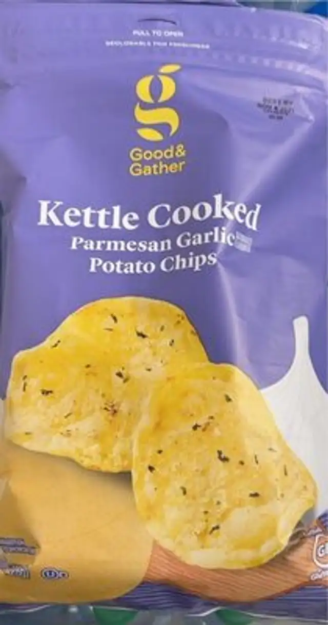 Goo parmesan garlic kettle cooked potato chips