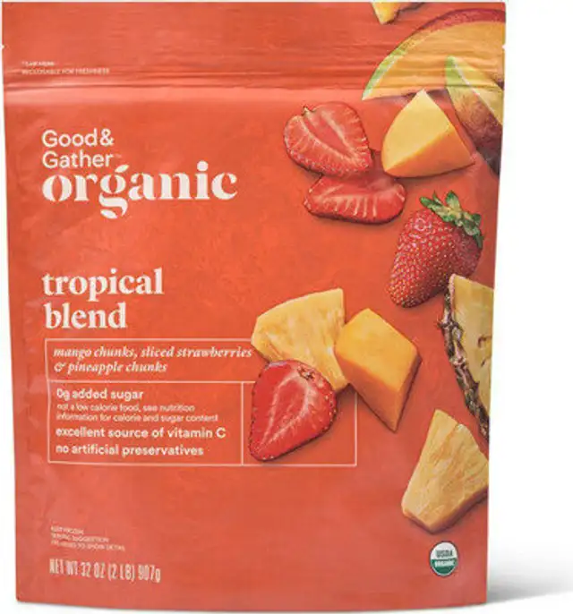 Organic tropical blend mango chunks