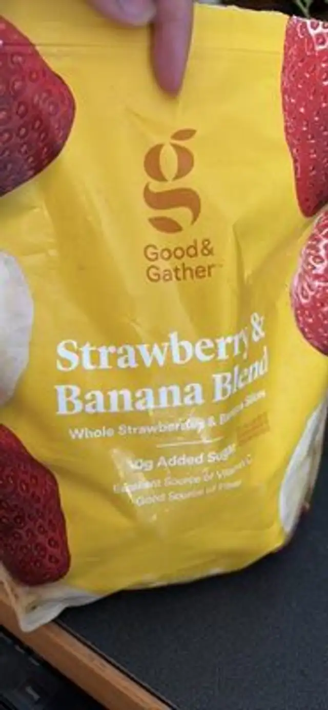 Strawberry & Banana Blend front packaging