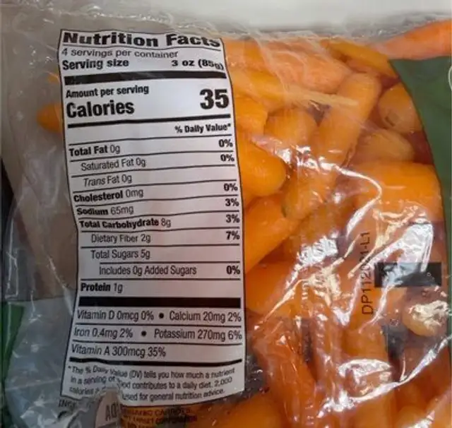 Organic petite baby cut carrots
