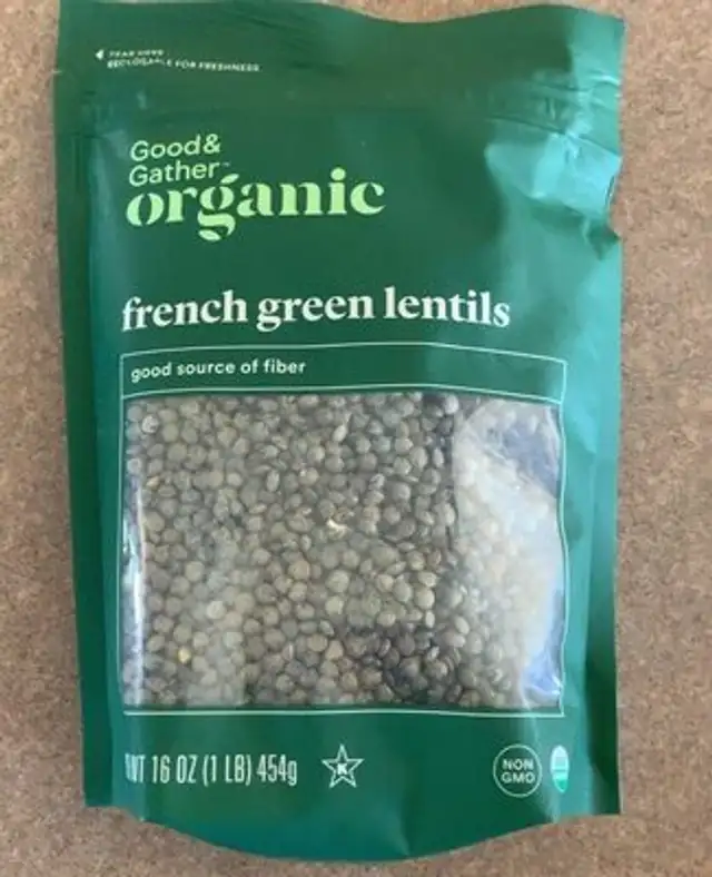 Organic french green lentils