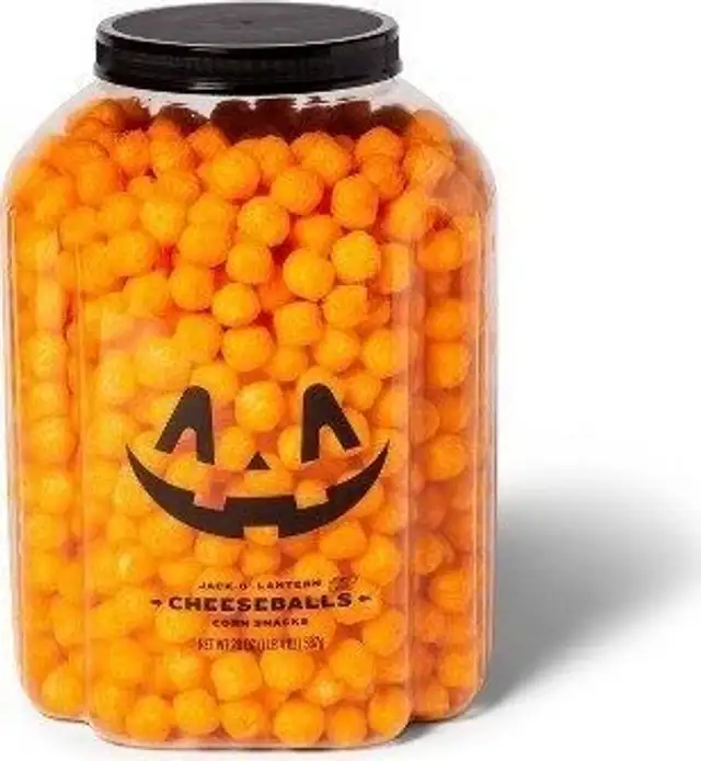 Hyde and eek! jack o' lantern cheeseballs corn snacks
