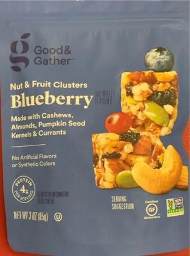 Blueberry nut & fruit clusters