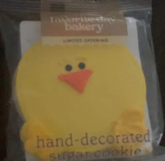 Hand decorated sugar cookie