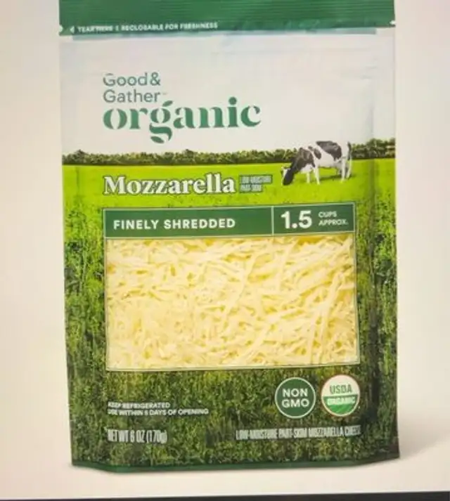 Organic Finely Shredded Mozarella Cheese