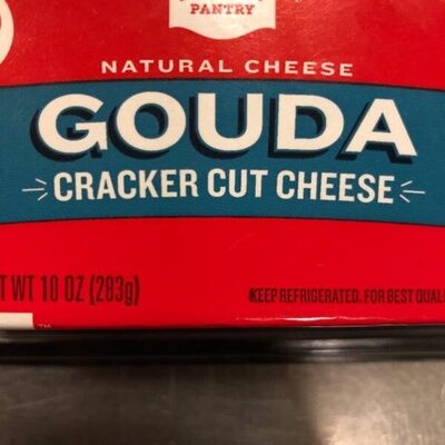 Gouda cracker cut cheese tray
