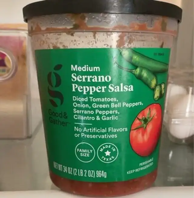 Medium serrano pepper salsa