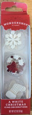 A White Christmas Icing Decorations