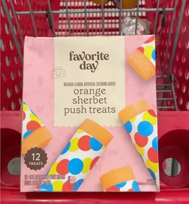 Orange sherbert push treats
