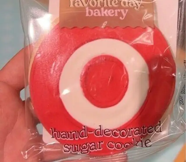Hand decorated sugar cookie