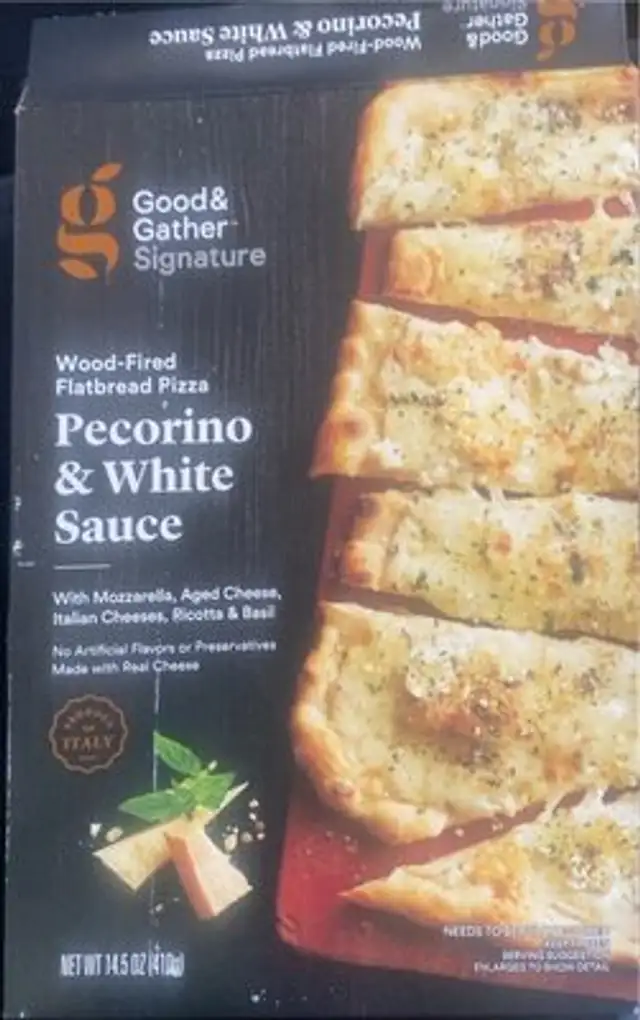 Wood Fired Flatbread Pizza Pecorino & White Sauce