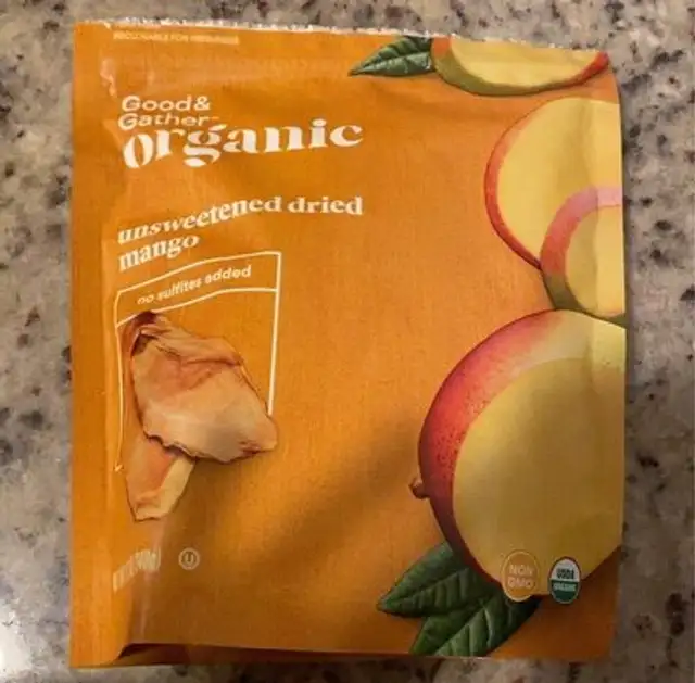 Unsweetened dried mango