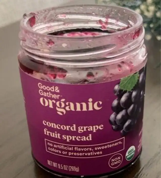 Concord grape fruit spread