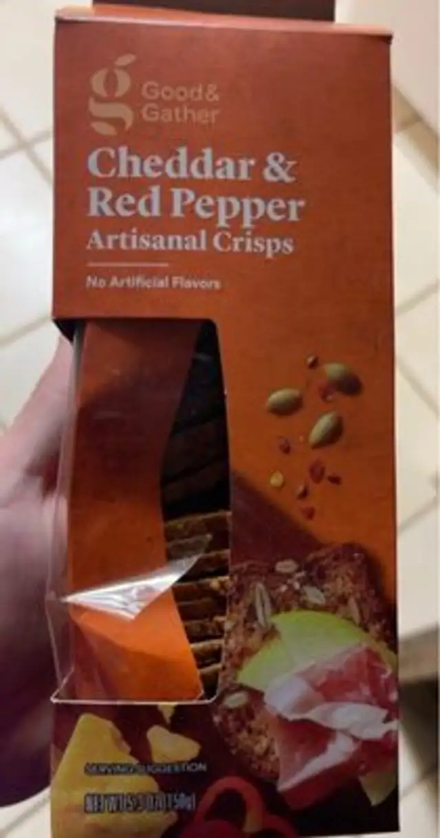 Cheddar & Red Pepper Artisnal Crisps
