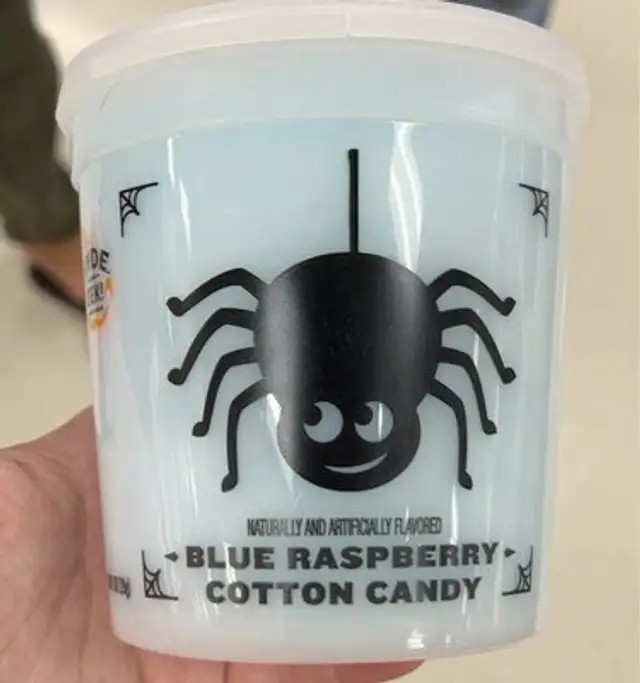 Blue raspberry cotton candy