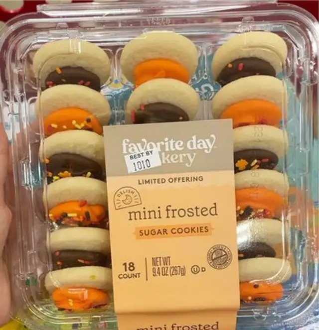 Mini frosted sugar cookies