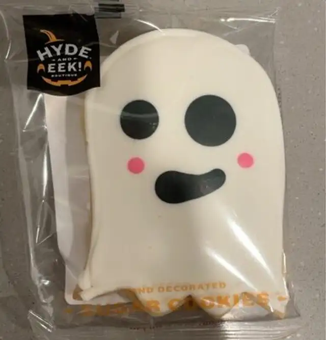 Hand decorated sugar cookie