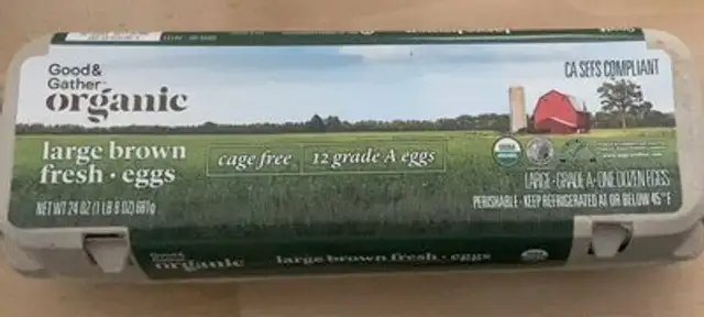 Organic eggs