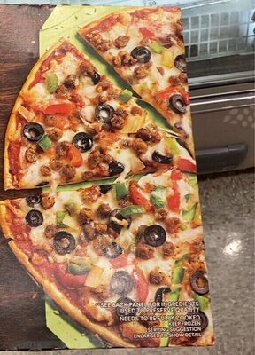 Supreme Pizza With Plant Based Sausage Thin Crust