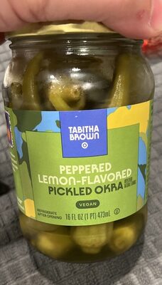 Peppered Lemon-Flavored Pickled Okra