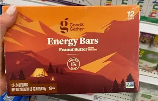 Crunchy Peanut Butter Energy Bar front packaging