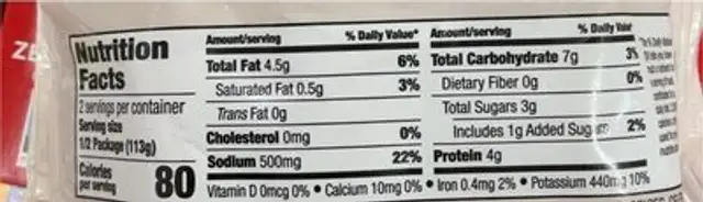 Saucy onion aujus mushrooms nutrition facts table