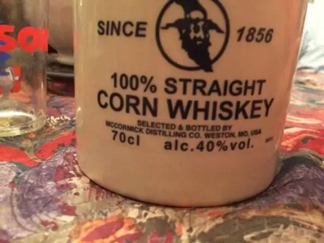 Whiskey Platte Valley Corn ingredients label