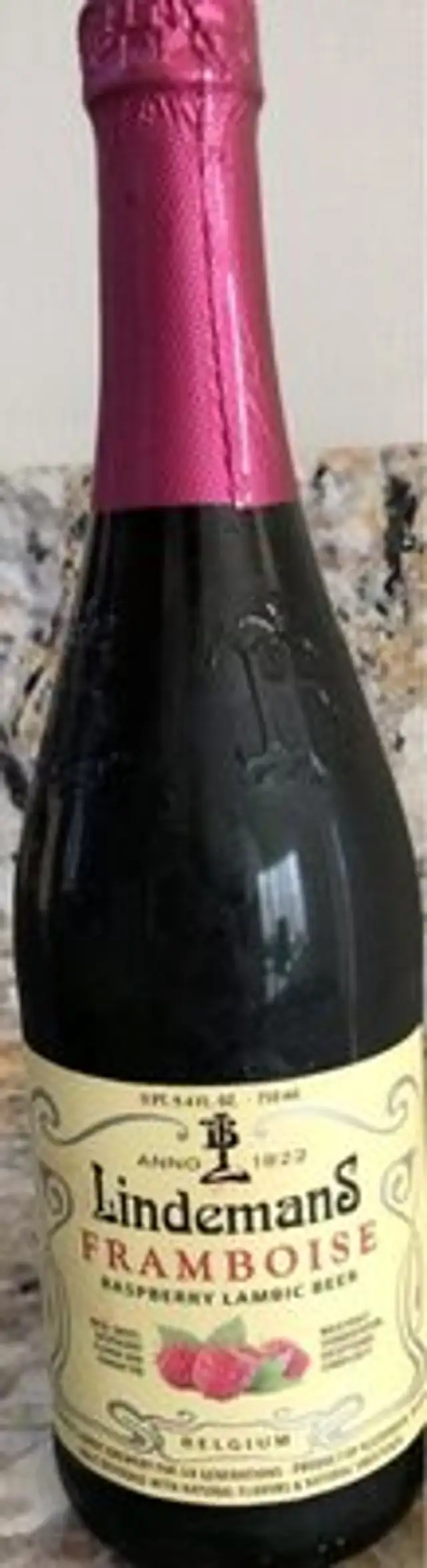 Raspberry lambic beer