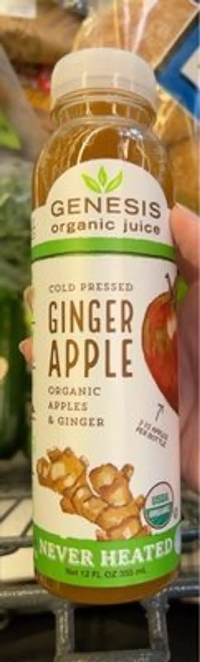Cold press ginger apple