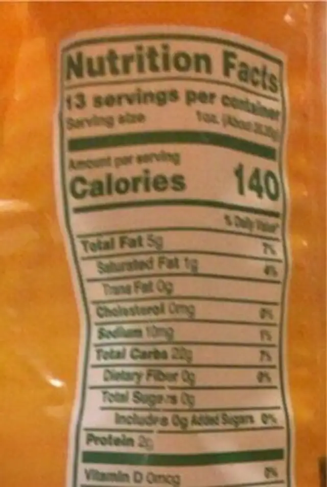 Los arcos tortilla chips all natural nutrition facts table