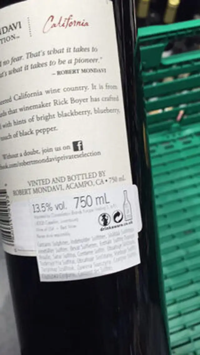 ROBERT MONDAVI PRIVATE SELECTION ZINFANDEL 2013 California
