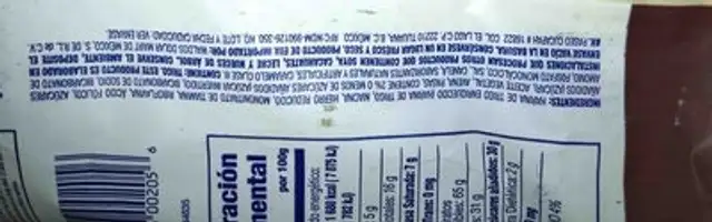 oatmeal ingredients label