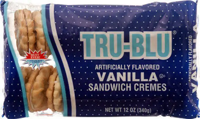 Tru blu vanilla sandwich cremes