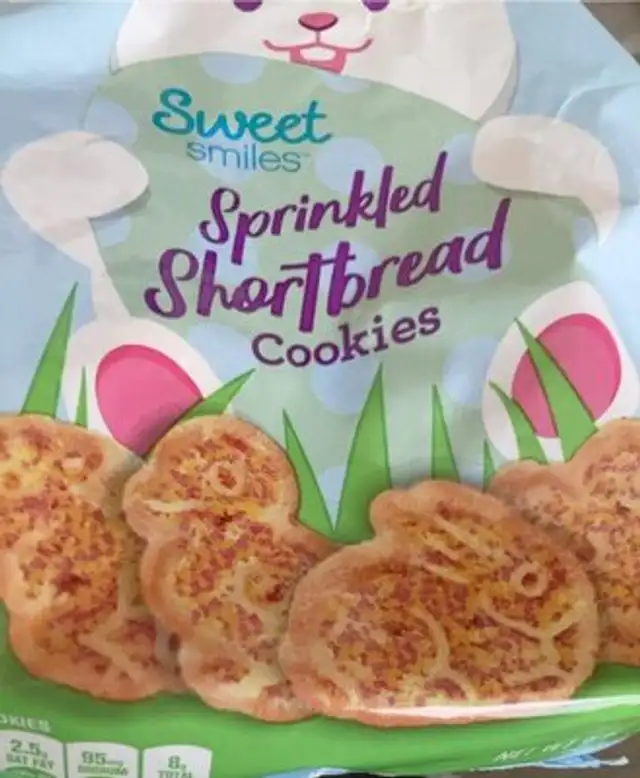 Sprinkled shortbread cookies