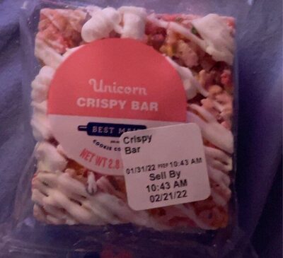 Unicorn Crispy Bar front packaging