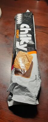 Cookies with chocolate flavored coating