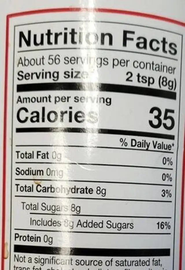 Kitchen Fixin's nutrition facts table