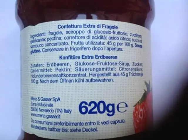 Unknown ingredients label