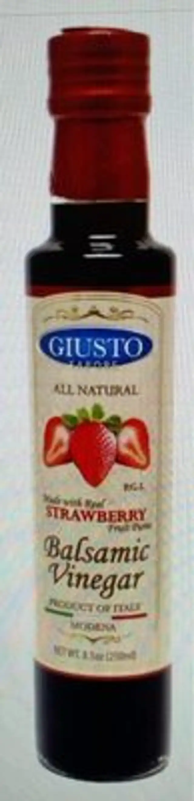 All natural strawberry balsamic vinegar of modena p i