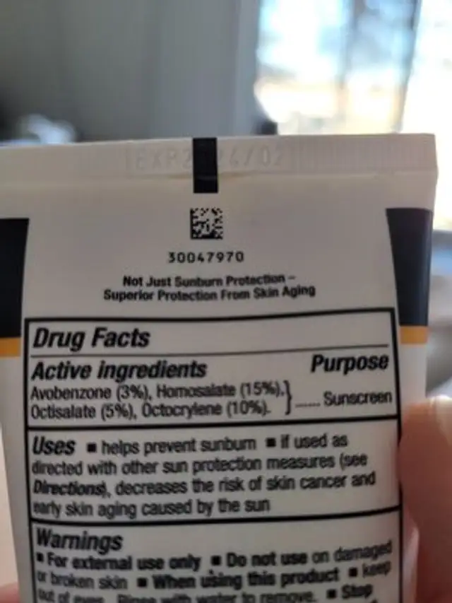 neutrogena age shield face ingredients label