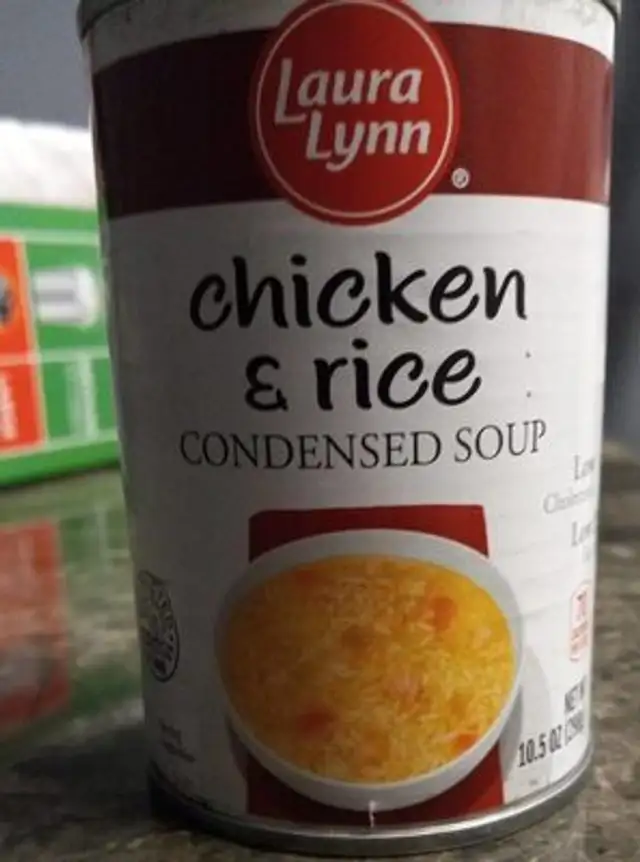 Chicken and rice condensed soup