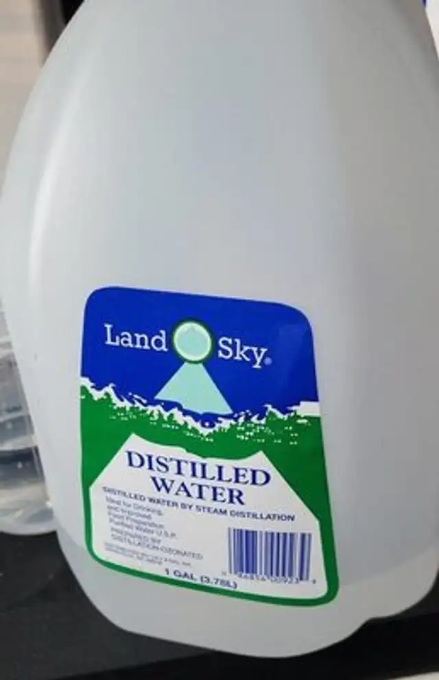 Distilled water