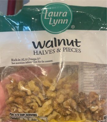 Walnuts Halves & Pieces front packaging