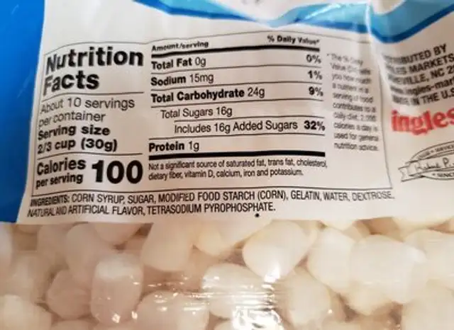 ingles marshmallows ingredients label