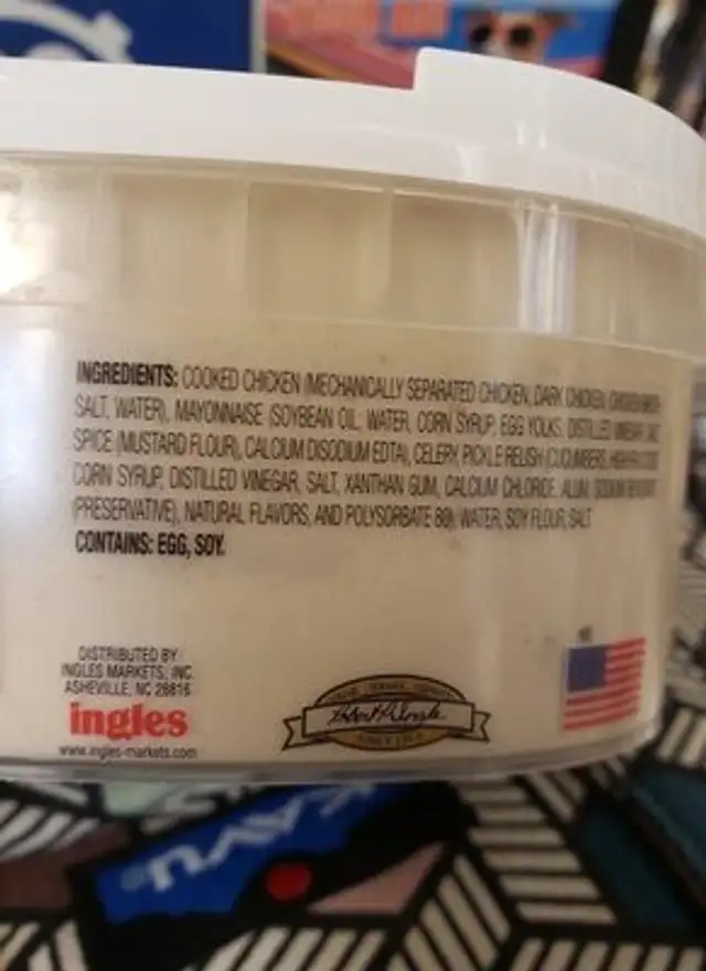 laura lynn smooth chicken salad ingredients label