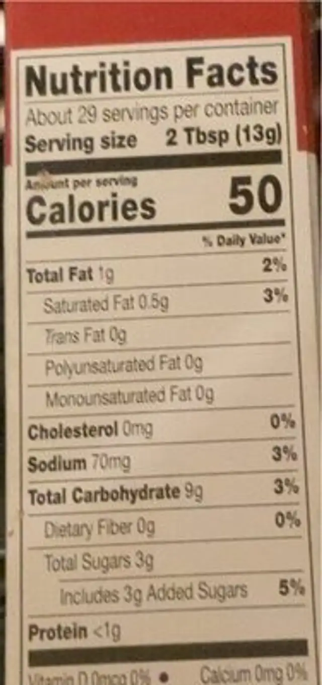 Graham cracker crumbs nutrition facts table