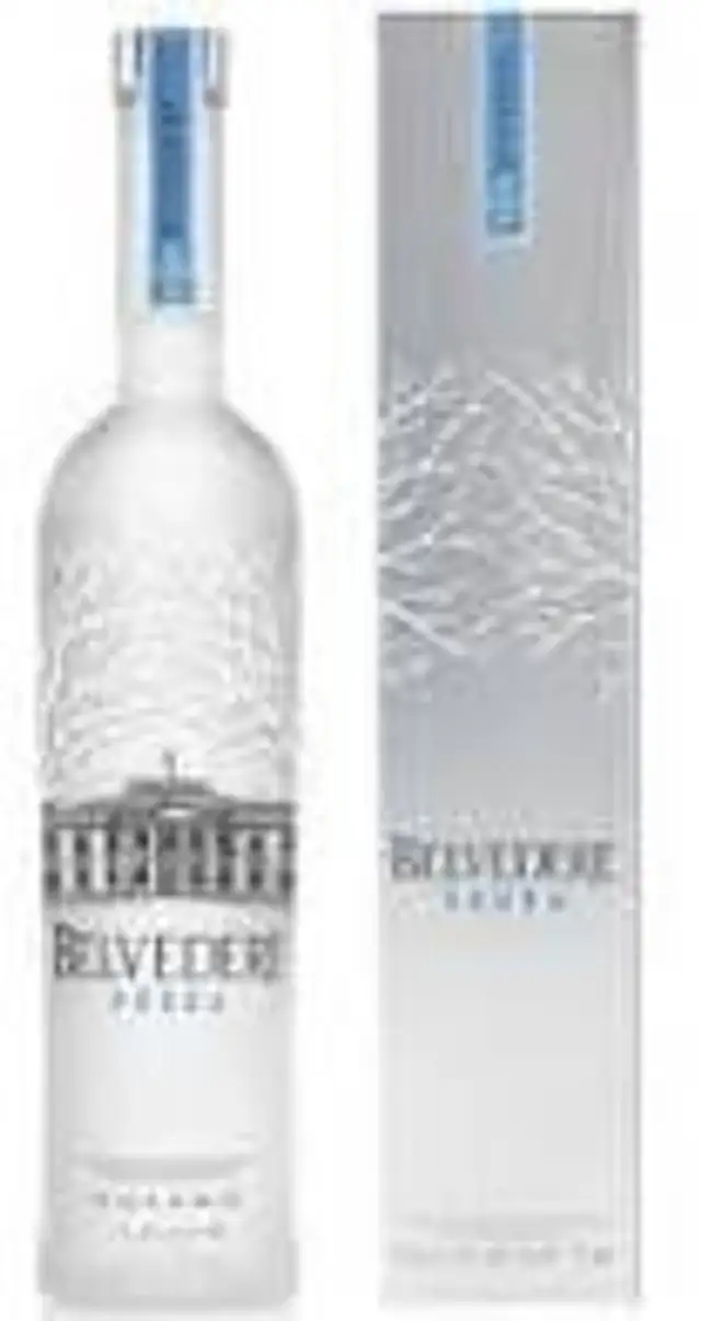 Belvedere Vodka 40% ingredients label
