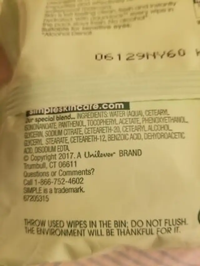 Unknown ingredients label