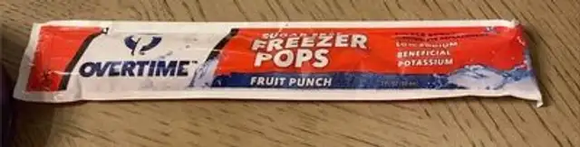 Sugar free freezer pops fruit punch