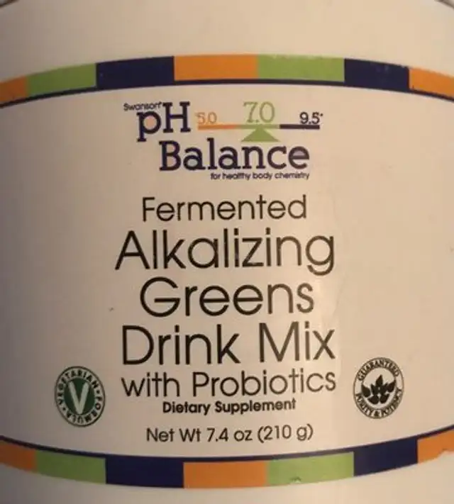 Alkalizing greens drink mix